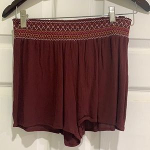 Mossimo Maroon Shorts, Size Medium
